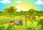 Puzzle Nivel 3: Escena Rural | Recurso educativo 35257