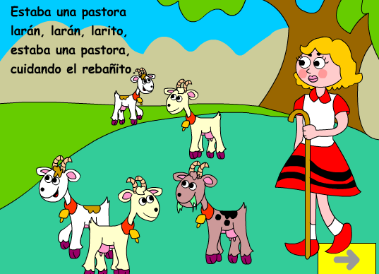 Cuento interactivo: Estaba una pastora | Recurso educativo 36164