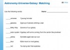 Astronomy-Universe-Galaxy: Matching | Recurso educativo 42403