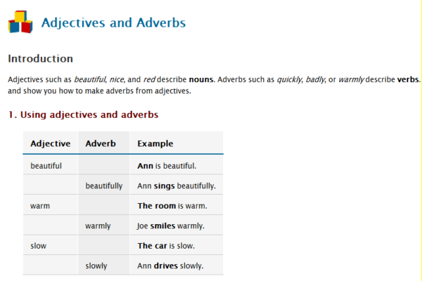 Adjectives and adverbs | Recurso educativo 48009