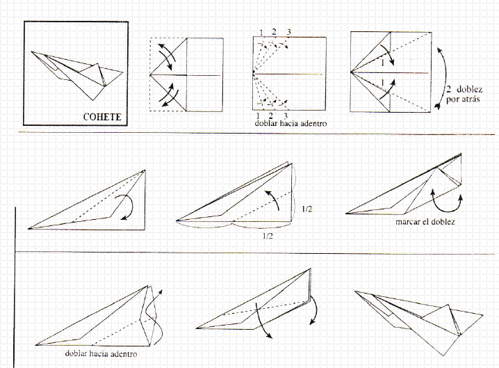 Origami: cohete | Recurso educativo 49549