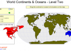 Game: World continents and oceans (2) | Recurso educativo 49682