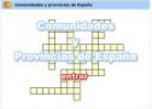 Crucigramas: Comunidades y provincias | Recurso educativo 29098