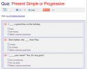 Quiz: Present simple or progressive | Recurso educativo 64700