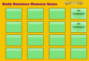 Daily routines memory game | Recurso educativo 69301