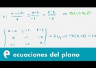 Ecuación del plano a partir de un punto y una recta (ejercicio) | Recurso educativo 109310