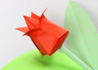 Cómo hacer tulipán de papel (origami) | Recurso educativo 760014