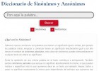 Diccionario de Sinónimos y Antónimos | Recurso educativo 91766