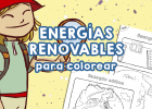 Láminas para colorear para niños «Energías renovables» - Papelisimo | Recurso educativo 7903292