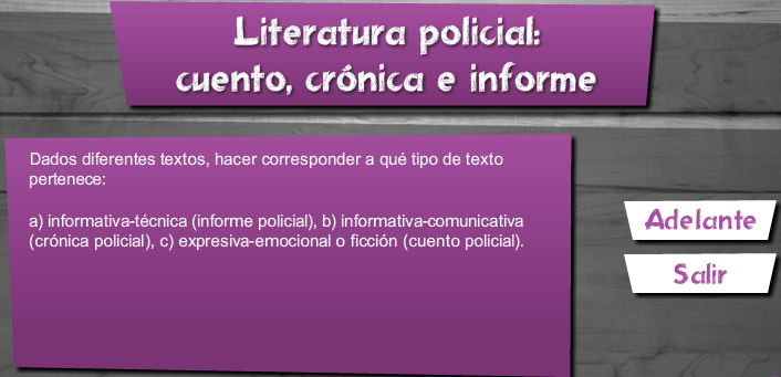 Cuento, crónica e informe | Recurso educativo 45122