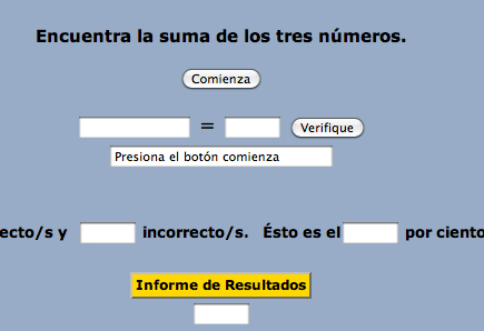 Página web: sumas de 3 números | Recurso educativo 47172