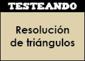 Resolución de triángulos | Recurso educativo 351716