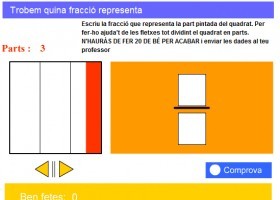 Representació gràfica de fraccions | Recurso educativo 774778